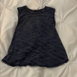 Lululemon navy top with back detail